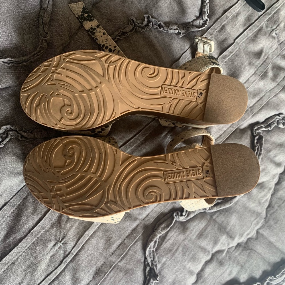 Steve Madden Snake Print Platform Sandals - image 4
